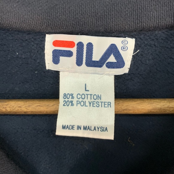 Vintage Fila Big Spellout Quarter Zip Pullover - Picture 4 of 4